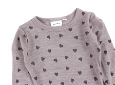 Name It purple dove hjerter body merinould